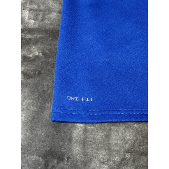 Duke Blue Devils Jacket Mens Large Blue Nike NCAA Basketball Dri-FIT Quarter Zip - Picture 6 of 14